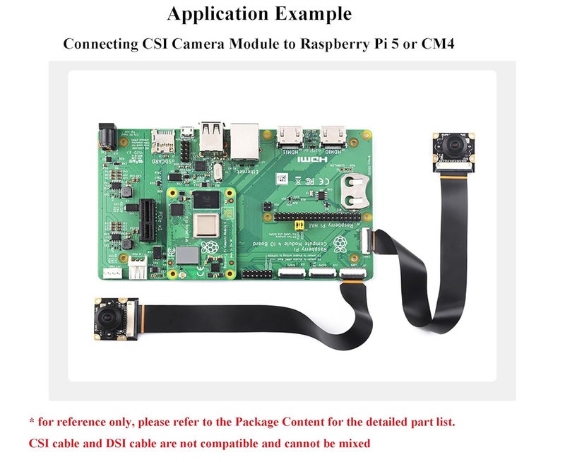 Wonrabai كابل FPC مرن CSI لجهاز Raspberry Pi 5، 22 دبوس إلى 15 دبوس، بطول 0.5 م، مناسب لوحدات كاميرا CSI، توصيل وحدة كاميرا CSI إلى Raspberry Pi 5 أو وحدة الحوسبة 4 - Image 5